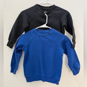 Primary Kids Classic Blue and Black Pullover Sweatshirts - 2 pack